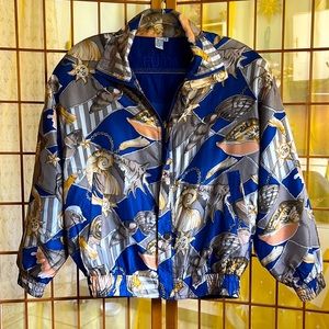 Vintage Windbreaker Solar Shell Pattern by Fuda International Size Small